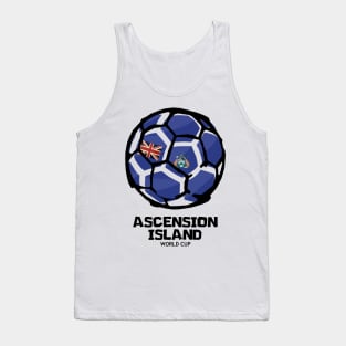 Ascension Island Football Country Flag Tank Top